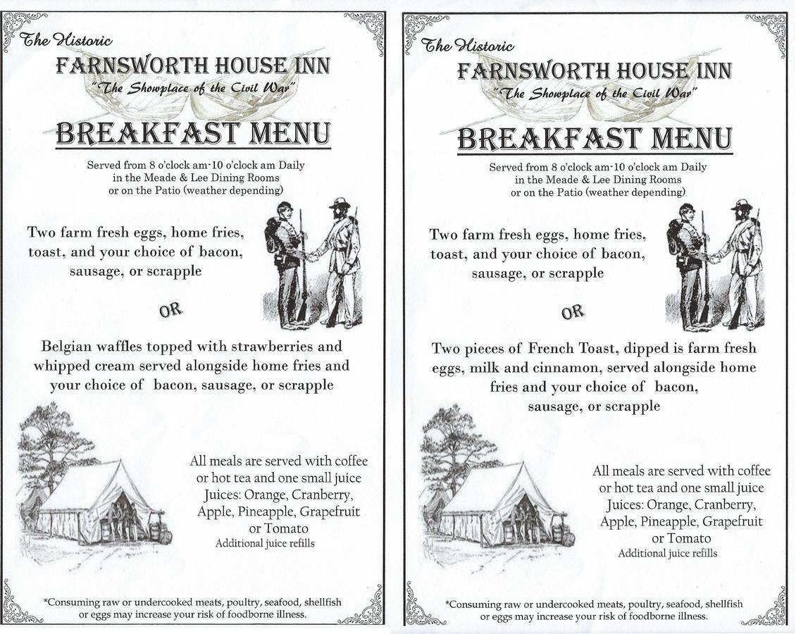Farnsworth House Inn Гетисбърг Екстериор снимка